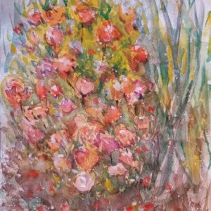 Roses and Grass <span>10″ by 14″</span>